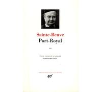 Port-Royal Sainte-Beuve (Auteur), Maxime Leroy (Edité par)