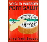 Port Salut Fromage Reproduction Affiche Poster-Format Size 50X70 cm-Papier 300 GR-Vente du fichier numérique HD Possible Nous Consulter.(Boutique : affichevintage.FR)