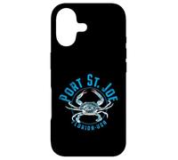 Port St Joe Florida Forgotten Coast Designs, Crabe Bleu Coque pour iPhone 17
