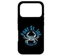 Port St Joe Florida Forgotten Coast Designs, Crabe Bleu Coque pour iPhone 17 Pro