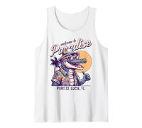 Port St Lucie Florida Paradise Alligator Style Rétro Design Débardeur
