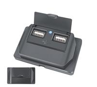 Port USB 12 V, Prise USB RV, Support Mural 12 V, Ports USB pour Petits Camping-Cars 3,1 A Prises USB, Chargeur de téléphone RV avec Couvercle, Station de Charge USB, Adaptateur de Prise USB de
