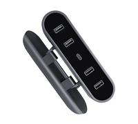 Port USB Shunt pour voiture adapté à la station d'accueil Y - Adaptateur de transfert de données rapide - Gonfleur de pneu - Compresseur d'air portable - Oreiller de cou - Hub USB
