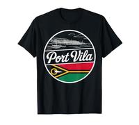 Port Vila Vanuatu Souvenir de Voyage rétro T-Shirt