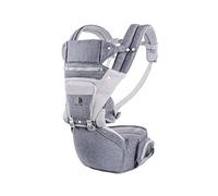 Porta-Bebè Ergonomique 4 Positions avec capuchon amovible/regolable, de 4 à 20 kg. Transposer complète (Gris)