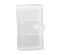 Porta biglietti da visita trasparente Porta biglietti da visita in plastica ID libro Carta di Credito Organizer or Pages 120 emplacements per ufficio