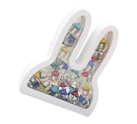 Porta Dientes De Leche Bebé Recuerdo - Para Dientes Perdidos Con Etiquetas, Estuche Con Forma De Conejito Para Guardar Dientess De Leche, Recuerdo De Crecimiento Y Memoria, Para Cumpleaños Y