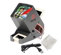 Porta Slide PS-3 Slide Viewer, View 2x2 in. Slides, 35mm Film Strips & Negatives, LED Viewing light, 4 in. Screen, 3x Magnification w/Cleaning Cloth, USB Power Cable included