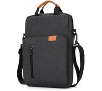 Portable 14 Inch Laptop Sleeve with Shoulder Strap for 14 Inch MacBook Pro M4/M3/M2/M1 2024-2021 Chromebook Notebook, Waterproof PC Protective Bag, Dark Grey Gris