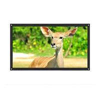 Portable 16:9 Ecran de Projection 60 72 84 100 120 Pouces - Anti-Plis Ecran Videoprojecteur pour Cinema en Patio Home Plein Air Réunion Colloque Représentation Toile Retroprojecteur (60 Pouces)