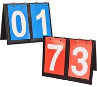 Portable 2pcs Tableau Tableau de bord du tableau de bord Digital Portable Score Score Score Flipper Sports Table Tableau de Score Score Board Gardien for le volleyball de basket-ball de basket extérie