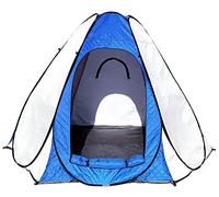 Portable 3 Person Ice Fishing Tent Insulated Ice Fishing Shelter Water-Repellent and Wind-Resistant Quick Fishing Tent for 3 Person Vision
