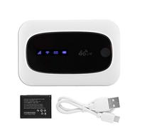 Portable 4G WiFi, Modem 3G / 4G Internet Haut Débit Routeur Mobile sans Fil Hotspot Wi-FI Portable pour Les Voyages, Batterie Longue Durée 2000mAh 6 Heures(Blanc)