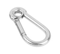 portable - à ressort - Connecteur de corde en fer galvanisé - Petite pince à clipser - Boucle à maillons pour hamac