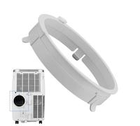 Portable AC Hose Coupler - 5.9 Inch Exhaust Pipe Adapter Connector, Air Conditioner Vent Hose Fitting for Secure Duct Extension and Leak Reduction Use in Home Garage Workplace Living Room Commercial S
