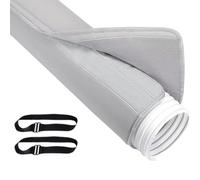 Portable AC Hose Cover, Portable Air Conditioner Cover, Polyester Insulated Dust Proof Wrap with 2 Adjustable Buckle Straps, Duct Vent Tube for Home Indoor and Outdoor Use, Weather Resistant, 150x54cm