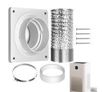 Portable Ac Vent Kit, Air Conditioner Window Kit, 59.06x3.94in Adjustable Seal Connector, Authentic Leakproof Design, Easy Installation Setup for Home, Living Room, Bathroom, Bedroom, Summer