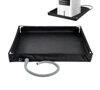 Portable Air Conditioner Drip Pan Foldable Leak-proof Oxford Matoth mats fo | with Pipe Raised Edges Portable AC Tray for Refrigerator Ice Maker Dehumidifier Washing Machinoth mats folde Stain