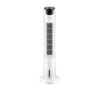 Portable Air Conditioner Fan Space Air Coolers Bladeless Portable Air Conditioning Unit Evaporative Cold Air Fan Single Cool LED Display Table Fan House Office Nightstand White