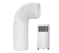Portable Air Conditioner Hose, Cooling System Vent Tube, Exhaust Tube Replacement, Sturdy Flexible Tubes for Floor Standing, Bedroom, Garage, Patio, 5.1in X 59ft, White