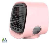 Portable Air Conditioner,Vital Breeze Ac,Climatiseur Portable, Climatiseur Mobile Silencieux,300 ML Mini Rafraichisseur d'air avec 3 Vitesses & Veilleuse colorée pour Maison/Bureau (Rose)