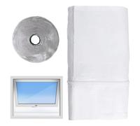 Portable Air Conditioner Window Seal Kit, Casement Ac Window Vent, Insulation Accessories Stop Exchange for Home Study Room Dormitory Apartment Office Bedroom Kitchen, White