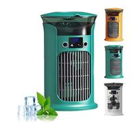Portable Air Conditioner with Dual Mist, 3-Speed Cooling Fan, USB Powered Mini Air Cooler s, Mini Air Coolers for Home, Office & Bedroom (Green)