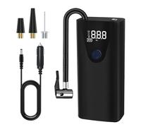 Portable Air Pump - Digital Tire Inflator for Cars | Abs Material with Tire Pressure Gauge, 12v Plug in Power, Compact Tube Length, Effective Use for Motorcycles, Bicycles