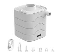 Portable Air Pump for Inflatables - Small Inflator Tool with LED Camping Light - Float Inflator Pump | for Camping Cushions Mattress Beds Boats Swimming Ring Couch Pool Floats