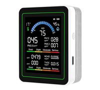 Portable Air Quality Detector - Indoor Air Sensor and Testing Meter for Home, Bedroom, Classroom, or Outdoor Use, Compact Digital Device for Monitoring Environments, 2.76x1.38x3.54 inches