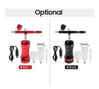 Portable Airbrush Compresseur Kit Rechargeable Mini De Poche Auto Start Stop Spray pour Peinture Nail Art Tatouage Gâteau Décoration