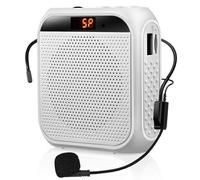 Portable Amplificateur de Voix pour Enseignants, 2200mAh Rechargeable Amplificateur de Son Système PA Micro Haut Parleur pour Enseignants,Réunion,Guide Touristique,Yoga,Salle de lanc)