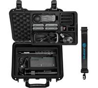Portable and Waterproof Hard Case for Insta360 X5,Insta360 X4,Insta360 X3 Action Camera and Accessories,Black,Suitcase