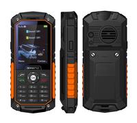 Portable Antichoc Double SIM 2.4 Pouces Téléphone Incassable IP68 FM Orange + SD 4Go YONIS