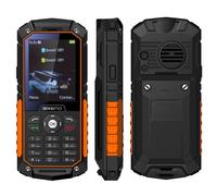 Portable Antichoc Double SIM 2.4 Pouces Téléphone Incassable IP68 FM Orange YONIS