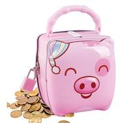 portable avec poignée de dessin animé | Économies d'argent pour garçons et filles - Décoration de bureau pour chambre d'enfant, bureau, chambre à coucher