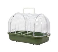 Portable Aviary Cage - Pet Shelter for Outdoor | Acrylic Metal Leather with Clear Window, Small Conure Cockatiel Canary Lovebird Finch Housing, Secure Locking Door, Ventilated Design