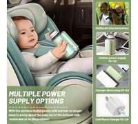 Portable Baby Bottle Warmer,8000 Mah Portable Electric Bottle Warmer,Wireless Portable Electric Bottle Warmer,Fast Heating Lcd Display Battery Warmer With Night Light
