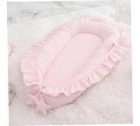 Portable Baby Lounger, 95 cm / 37,4 pouces pouces en coton respirant pour le nourrisson avec un diclusion, un nid bébé doux, une gousse de co-endormi, un nid nouveau-né pendant 0-12 mois