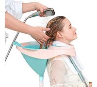 Portable Bacs pour Shampooing Lavabo à Shampooing Mobile Lit Bain Bol de shampooing de Cheveux Salon Outil avec Drainer Tube pour Personnes âgées, Désactivé, Alité et Handicapé 46 x 41 x 36cm