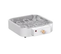Portable Barbecue électrique d'intérieur, poêle à café portable sans fumée avec maille de gril, parfait for la cuisson des barbecues et fêtes Camping