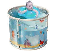 Portable Bathtub, Soaking Bathing Tub, 27.56x25.59in Large Foldable Pool, Lightweight Set Design, Waterproof Material for Travel, Outdoor, Camping, Kids and Adults