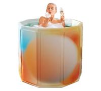Portable Bathtub, Thickened Hot Water Tub, No Installation Needed Leakproof Design, Full Body Soaking Bucket Ideal for Shower Stalls, Home Spa and Relaxation, 1 Piece