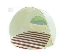 Portable Beach Tent, Automatic Foldable Sun Shelter, Mesh Protection Canopy, Lightweight Outdoor Pavilion, UV Shade for Travel Camping Outing Backyard Poolside Use, 57.09x57.09x43.31 inches
