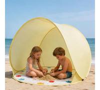 Portable Beach Tent, Breathable Sun Shelter, 57x43inches UV Resistant with Automatic Pop-Up Design, Spacious Foldable Tent for Kids and Family, Perfect for Beach, Camping, Picnic, and Poolside