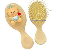 Portable Beurre Ours Peigne Pliable avec Miroir, tête de Massage airbag Peigne, Petit Compact Kawaii Coussin d'air Peigne de Coiffure