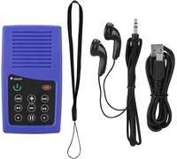 Portable Bible Player, Solar Charging Intelligent Memory Point Reading Electronic Book Reader Pour Les Foules Bible Listeners, Mini Talking Audio Bible Player(Blue English)[Kin911953]