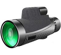 Portable Binoculars High Power 12x50 Monocular Telescope, High Prism Lens Monocular Telescope Compact with Life Waterproof with Smartphone Adapter and Tripod for Bird