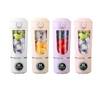 Portable Blender Cup, 700ml Cordless USB Rechargeable Fruit Mixer for Personal Smoothies and Shakes, Compact Juicer Bottle for On-The-Go Blending, for Women Men Teens Adults Kitchen Gym Travel Dorm