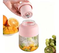 Portable Blender - Wireless Mini Blender for Smoothies & Shakes, Rechargeable Personal Juicer Cup for Travel, Gym, Office & Camping, Smoothie Maker On the Go (Pink)